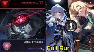 Conundrum Lv.12 Jingliu & Aventurine Destruction Path Walker Symbiosis Dice Full Run