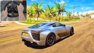 Lexus LFA - Forza Horizon 5 | Logitech g920 gameplay (4k 60fps)