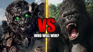 King Kong VS Optimus Primal - Who Will Win? | King Kong VS Transformers