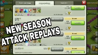 TH-6  ROAD TO TITAN-2 / NEW SEASON ATTACK REPLAYS ( BARCHING) - CLASH OF CLAN..!!!!!!!