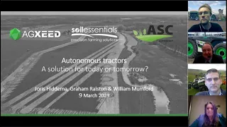 AgXeed Webinar 2: Autonomous tractors - A solution for today or tomorrow?