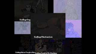 Mechanism, all endings (Mechanism FNaF Fangame)