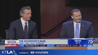 Governor Newsom faces GOP challenger in one and only debate