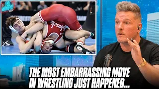 The Most Embarrassing Move In Wrestling Happened In The NCAA Championship... | Pat McAfee Reacts