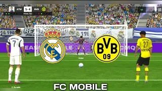 Real Madrid vs Dortmund || Ronaldo vs Emre Can ||Panelty Shootout [ 9 - 8 ] || - FC Mobile