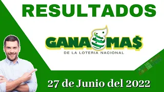 Loteria Gana Mas 2:30 PM Lunes 27 de Junio del 2022