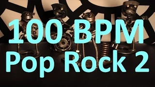 100 BPM - Pop Rock 2 - 4/4 Drum Track - Metronome - Drum Beat