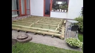 How to Build a Ground Level Deck -  frame -  ( Part 1)