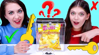 ASMR Open The Box Food Challenge | Eating Sounds LiLiBu