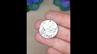 How to make an Art Silver Clay Pendant