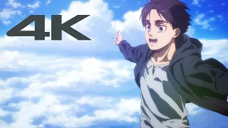 [4K] The Rumbling Full Scene - Eren's Freedom (ENG SUB) | Attack on Titan Final Season Part 3