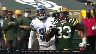 Aaron Jones Highlights: 236 Total Yards and 3 Touchdowns Against the Lions