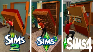 ♦ Sims 2 vs Sims 3 vs Sims 4 : Murphy Bed - Mini Evolution