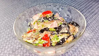 Нереально вкусный салат 🥗 с баклажанами!Простой рецепт!