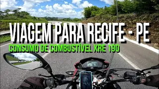 VIAGEM DE HONDA XRE 190 PARA RECIFE PERNAMBUCO