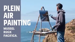 PLEIN AIR oil painting CHANGING LIGHT in Pacifica