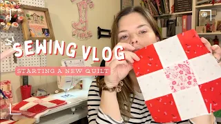 Starting a New Picnic Patchwork Quilt - Sewing Vlog