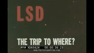 “LSD THE TRIP TO WHERE?” 1960s ANTI-PSYCHEDELIC DRUG USE & ABUSE FILM  TIMOTHY LEARY XD65624