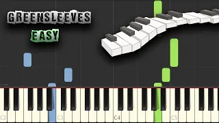 Greensleeves - Piano - EASY - [Piano Tutorial] (Synthesia) (Download MIDI + PDF Scores)