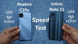 Infinix Note 11 Vs Realme C25s - Speed Test 🔥 🔥 Shocking Result 😳 😳
