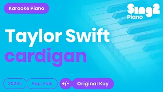 Taylor Swift - cardigan (Karaoke Piano)