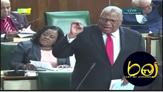 Jamaican Parliament erupts into near F!ST F!GHT