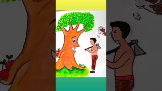 save trees save earth 🌲🤕 #shorts #youtubeshorts #savetrees #savetheworld #art