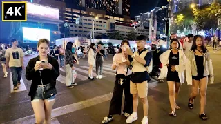 Night Tour Phnom Penh - Street Virtual Walk In Festival Cambodia 4K