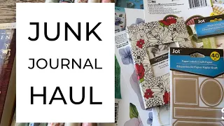 Dollar Store Junk Journal Haul, Craft Haul, Junk Journal supply haul, Journaling Haul, Junk Journals