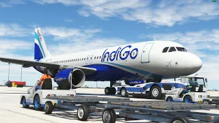 MSFS2020 | LIVE | Mumbai- Bengaluru- Cochin Indigo | Fenix A320 | Real World Ops | GSX Pro.| India.