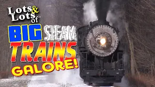 Lots and Lots of Big Steam Trains Galore (1 HOUR OF STEAM TRAINS)