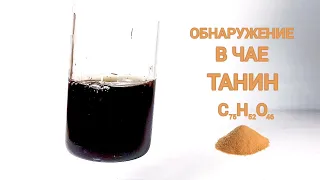 Обнаружение ТАНИНА в чае. Дубильные вещества. Контроль качества продуктов. Опыты по химии дома.