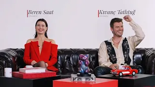 Beren Saat & Kivanç Tatlituğ 1st guests of new "Ajaba" show with Ibrahim Selim English/مترجم عربي