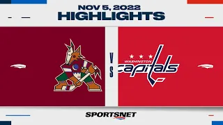 NHL Highlights | Coyotes vs. Capitals - November 5, 2022