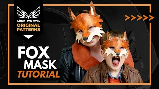 How to make a leather fox Mask with PDF Pattern