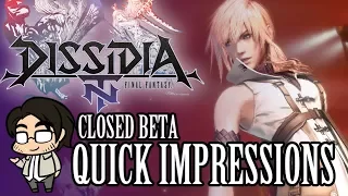 A.B.I. Quick Impressions: Dissidia NT (Closed Beta)