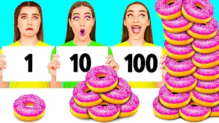 100 Слоев еды Челлендж | Смешные челленджи от DaRaDa Challenge