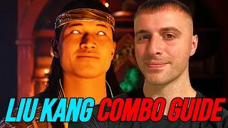 FIRE GOD LIU KANG BEGINNER COMBO GUIDE: MORTAL KOMBAT 1!