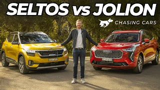 Haval Jolion vs Kia Seltos 2021 comparison | cheap newcomer vs established SUV rival | Chasing Cars