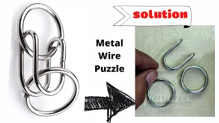 UO shape Metal wire Puzzle Solution | 14 of 16