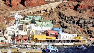 Santorini Greece in October | Oia | Caldera | Vlychada Naturist Nudist Beach | Kamari | Firostefani