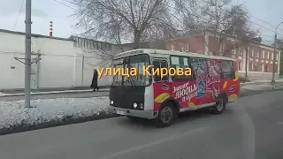 Оренбург.  Поездка на автобусе 56 - го маршрута… Видео Виктор Поживин