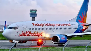 Jet2 B737-300 Landing and Take Off at Liverpool Airport, March 2024