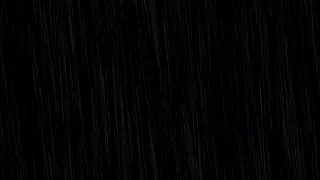 Завораживающий черный экран с дождевыми потоками. Идеально для медитации.