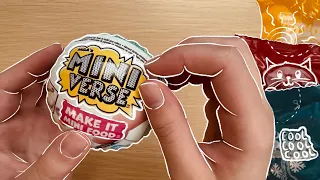 ASMR Mini Verse Make It Mini Food Unboxing (No Talking)