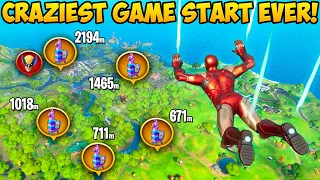 *WORLD'S LUCKIEST* START TO A GAME!! - Fortnite Funny Fails and WTF Moments! #1066