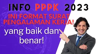 Contoh Surat Pengalaman Kerja PPPK 2023!