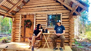 Wilderness Off Grid Log Cabin: Bull Moose, Getting Ready For Winter, Cierras Injury Update