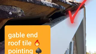 Roof verge pointing 🔥💚 gable end