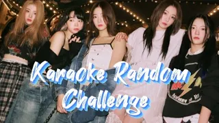 KARAOKE Random Challenge 🎧🎶 || girl group + Blackpink/Twice/RedVelvet/Gfriend || Everyone know